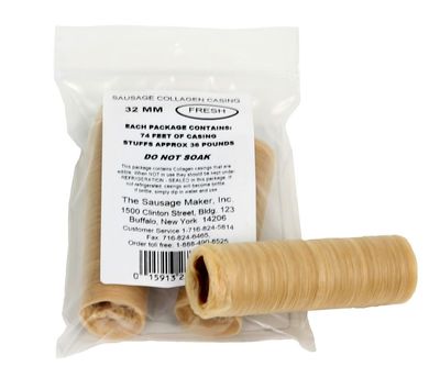 The Sausage Maker - Fresh Collagen Sausage Casings, 32mm (1 1/4)