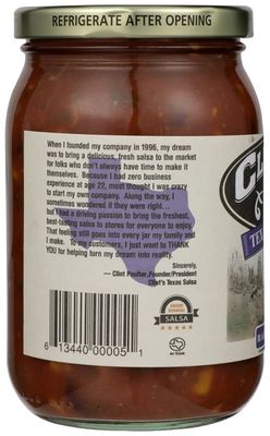 Clints Black Bean and Corn Salsa Sauce, 16 Ounce