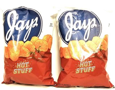 Jay&#39;s Big Bag Hot Stuff Potato Chips 2 Pack 10 oz Bags