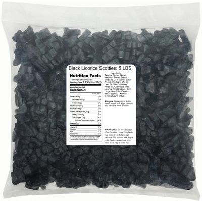 Black Licorice Scotties: 5 LBS