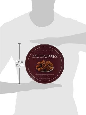 Mississippi Cheese Straw Factory Mudpuppies Chocolate Chip, Oat and Pecan Cookies in Gift Tin, 16oz (454g)