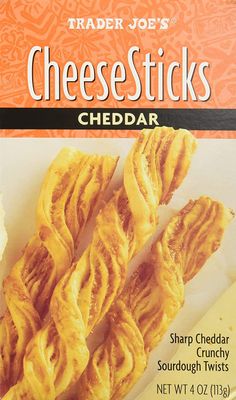 Trader Joe&#39;s Sharp Cheddar Sourdough Cheese Sticks, 4 Pack