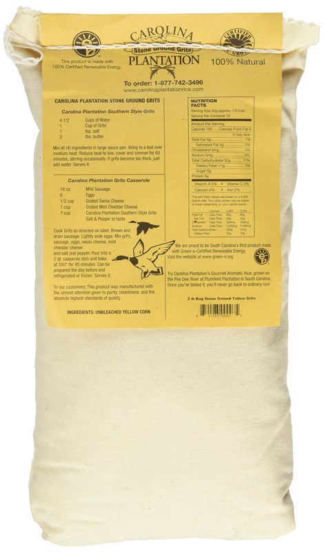 CAROLINA PLANTATION Stone Ground Yellow Grits, 32 OZ