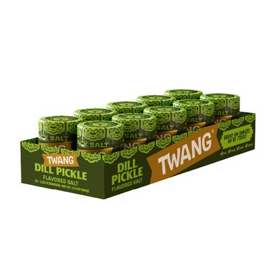 Twangerz Pickle Seasoning Salt Snack Topping, 1.15-Ounce Shaker (Pack of 10)