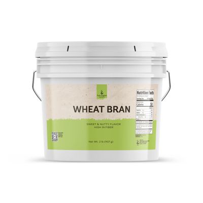 Pure Original Ingredients Wheat Bran (1 Gallon) Non-GMO, Fiber Rich, Baking Additive