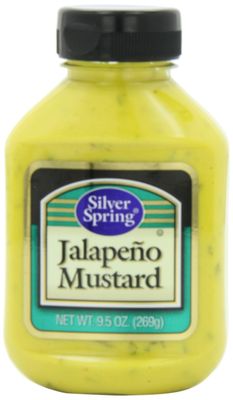 Silver Springs Mustard, Jalapeno, 9.5-Ounce Squeeze Bottles (Pack of 9)