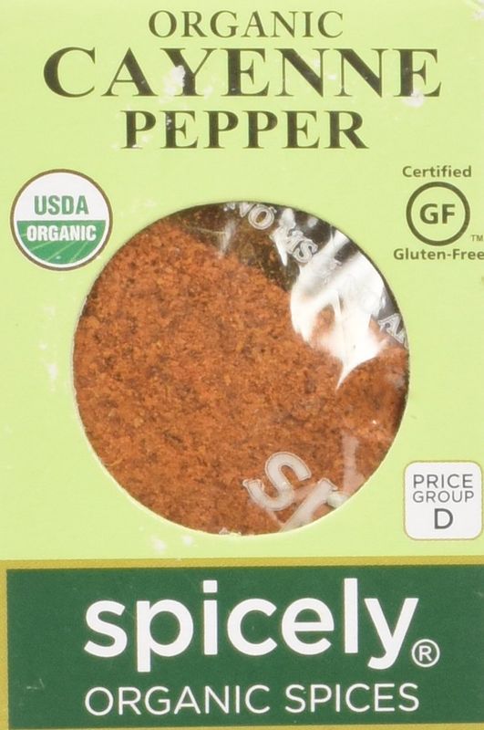 Spicely Organic Cayenne Pepper Powder (0.45 OZ ecoBox)
