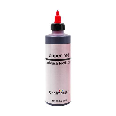 Chefmaster Airbrush Spray Food Color, 9-Ounce, Super Red