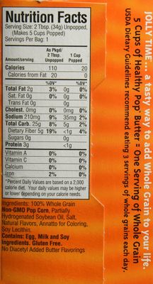 Jolly Time Microwave Pop Corn Healthy Pop Butter 100 Calorie 4-pk