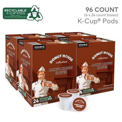 Donut House Collection Donut House Coffee Keurig Single-Serve K-Cup Pods, Light Roast Coffee, 96 Count