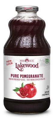 Lakewood PURE Pomegranate Juice, 32 Fl Oz (Pack of 6)