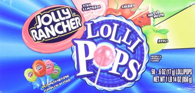 Jolly Rancher Lollipops, Original Flavors (50-Count box) 1 Pound 14 Ounce