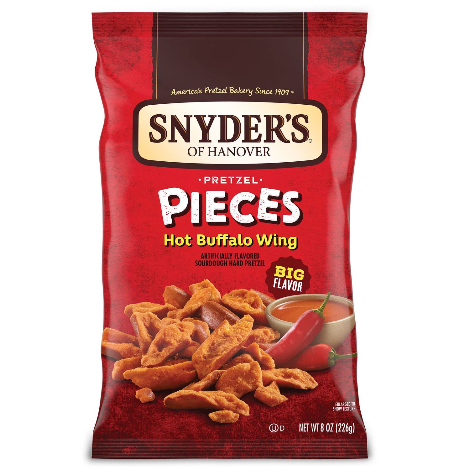 Snyder&#39;s of Hanover Pretzel Pieces, Hot Buffalo Wing, 8 Oz