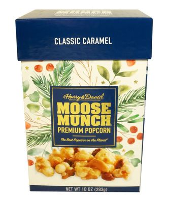 Harry &amp; David Classic Caramel Moose Munch Box Premium Popcorn 10oz