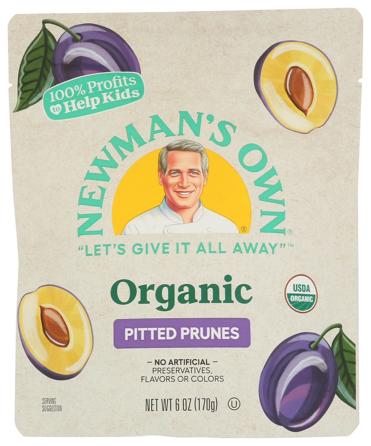 Newman&#39;s Own Organic Prunes, 6 Oz