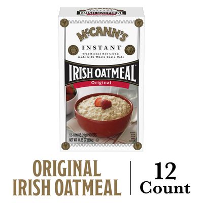 McCanns Regular Instant Irish Oatmeal, 11.85 ounce, 12 Packets