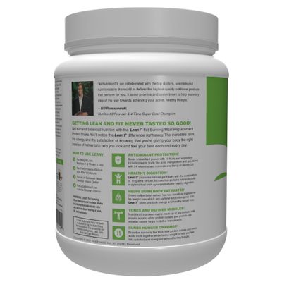 Lean1 meal replacement protein powder, chocolate flavor, 15 serving tub