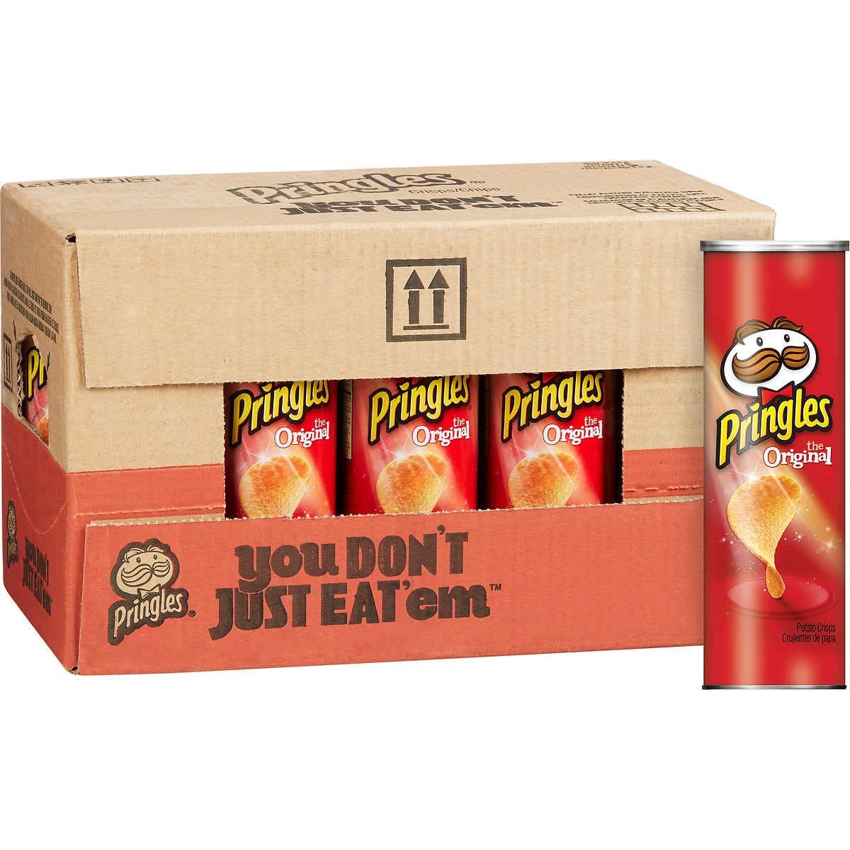 Pringles Potato Crisps Super Stack, Original, 6.41-Ounce Tubes BONUS PACK 13+1 Free (Pack of 14)