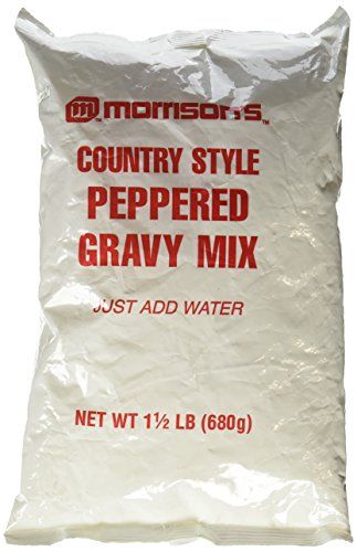 Morrison&#39;s Country Style Peppered Gravy Mix 1 1/2 Lb. Just Add Water - Large &amp; Small Batch Instructions