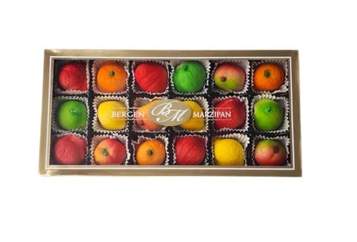 Bergen Marzipan - Assorted Fruit Shapes (18pcs.) by Bergen Marzipan [Foods]