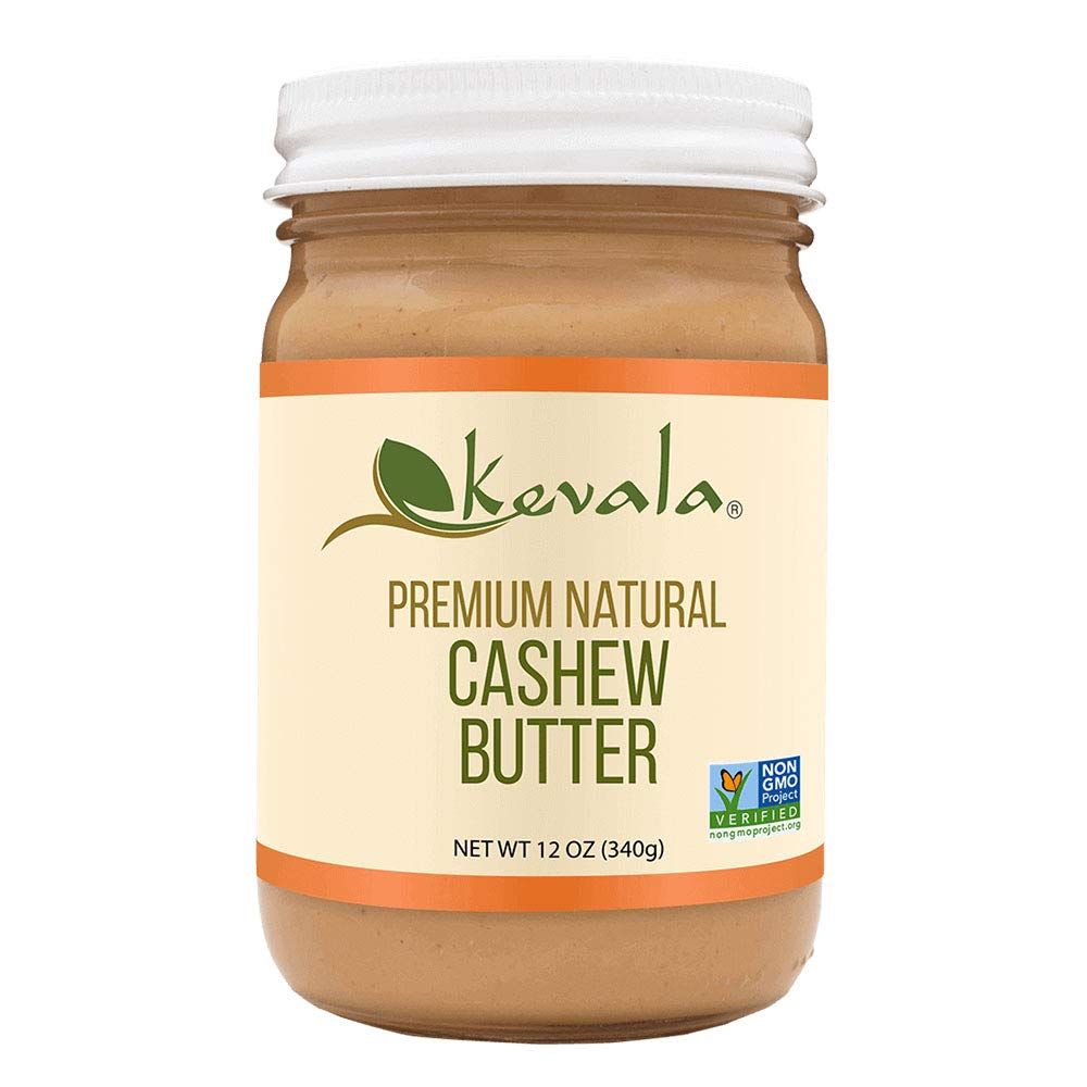 Kevala Cashew Butter - Spreadable Butter - Cashew Nuts Spread - Roasted Cashews - Creamy - No Sugar Added - Lactose Free Butter - Premium Natural - 12 oz - 340 g
