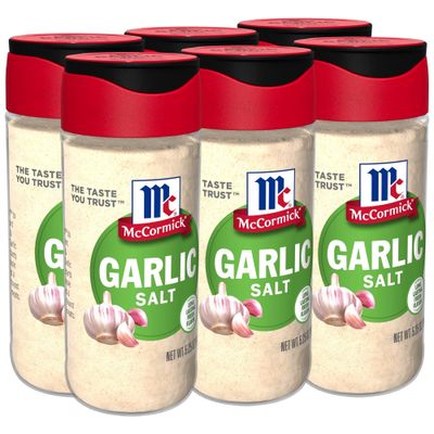 McCormick Garlic Salt, 5.25 oz (Pack of 6)