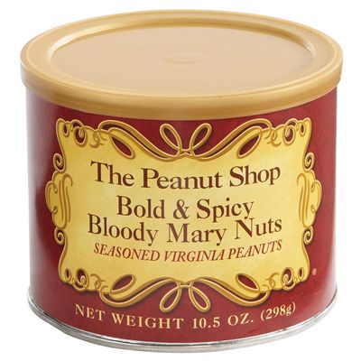 The Peanut Shop of Williamsburg Bloody Mary Seasoned Peanuts Spicy Cocktail Peanuts (10.5 Oz) Spicy Peanuts Handcooked Virginia Peanuts, Gifts for Bloody Mary Lovers