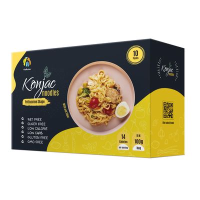 Hethstia Konjac Noodle Low-Carb Fettuccine Shirataki Noodles Keto Low Calorie Pasta Gluten Free, Vegan, Paleo-Friendly (Oat Flavor, 5.65 oz, 10-Pack)