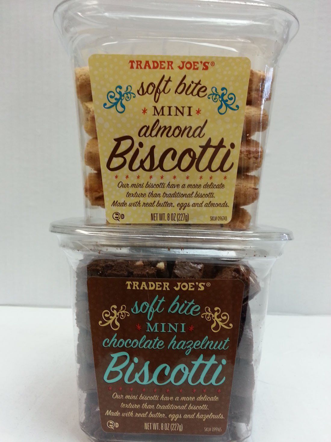 Trader Joe&#39;s Soft-bite Mini Biscotti - Chocolate Hazelnut and Almond - 2 Pack
