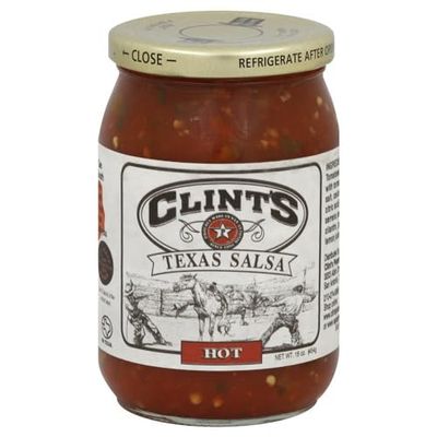 Clint&#39;s Hot Texas Salsa, 16 Ounce (Pack of 6)