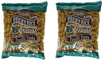 Trader Joes Organic Brown Rice &amp; Quinoa Fusilli Pasta Gluten Free - 2 Pack
