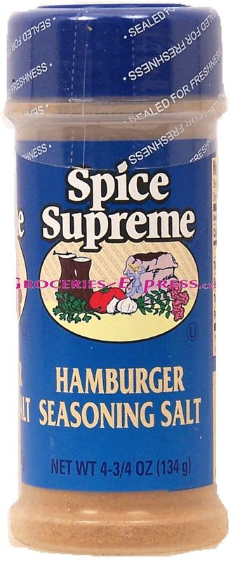 Spice Supreme Hamburger seasoning salt, 4 3/4-oz. shaker