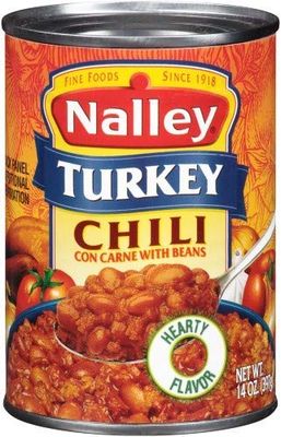 Nalley Turkey Chili Carne with Beans 14 oz (case of 12)