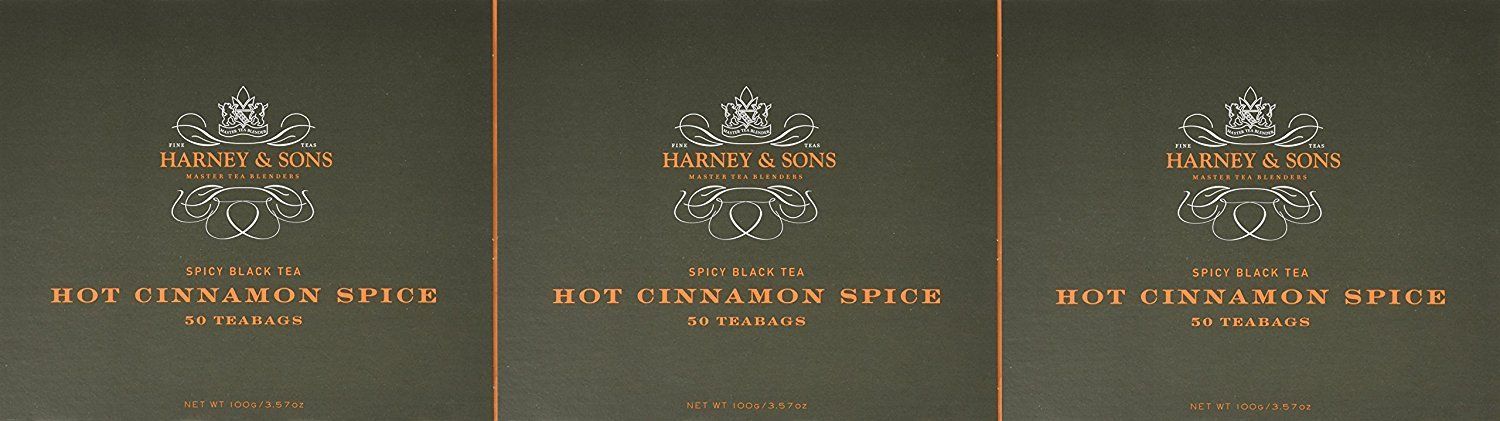 Harney &amp; Sons Tea Hot Cinn Spice 50 Bg, Pack of 3