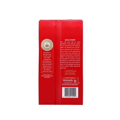 Community Coffee Dark Roast Ground 16 oz Firm Pack 16 Ounce (Pack of 10)