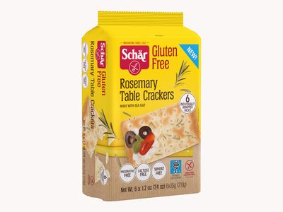 Schar Gluten Free Rosemary Table Crackers, 7.4 oz, Case of 5