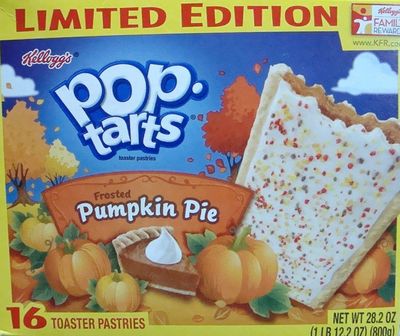 Pop Tarts Frosted Pumpkin Pie Toaster Pastries, 16 count (Pack of 2)