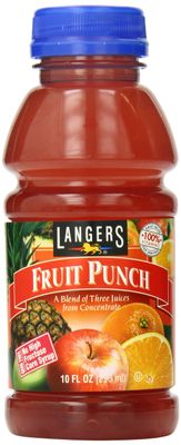 Langers Fruit Punch, 10 Ounce (Pack of 12)