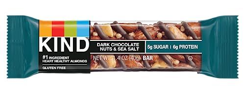 Kind Dark Chocolate Nuts and Sea Salt bar, 1.4 Ounce