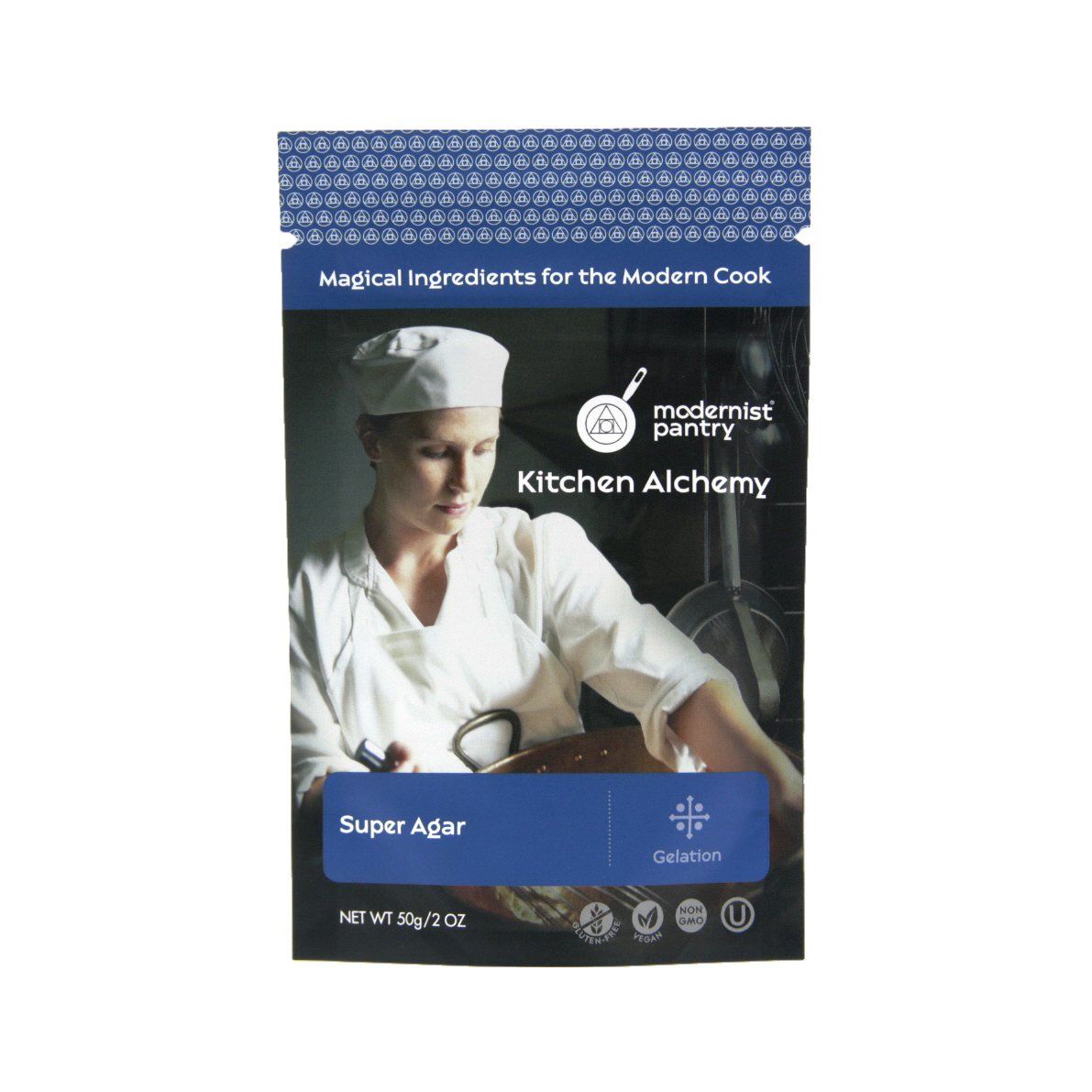 Pure Super Agar Powder - High Gel Strength Gracilaria Algae  Non-GMO Vegan OU Kosher Certified 50g/2oz