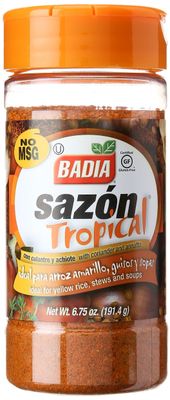 Badia Sazon Tropical With Coriander And Annato, 6.75 oz