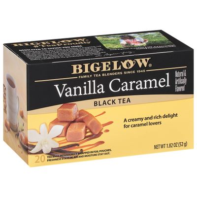 Bigelow Tea Vanilla Caramel Black Tea, Caffeinated Tea with Vanilla Caramel, 20 Count Box (Pack of 6), 120 Total Tea Bags