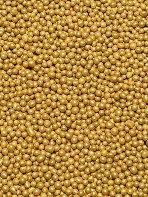 METALLIC SHIMMER GOLD NONPAREILS- Dairy Free, Gluten Free, Egg Free, Vegan, Soy Free, Nuts Free, Kosher, Cookies, Decorating and Baking, Cake Sprinkles, Toppings, Large, Bulk Candy, Christmas