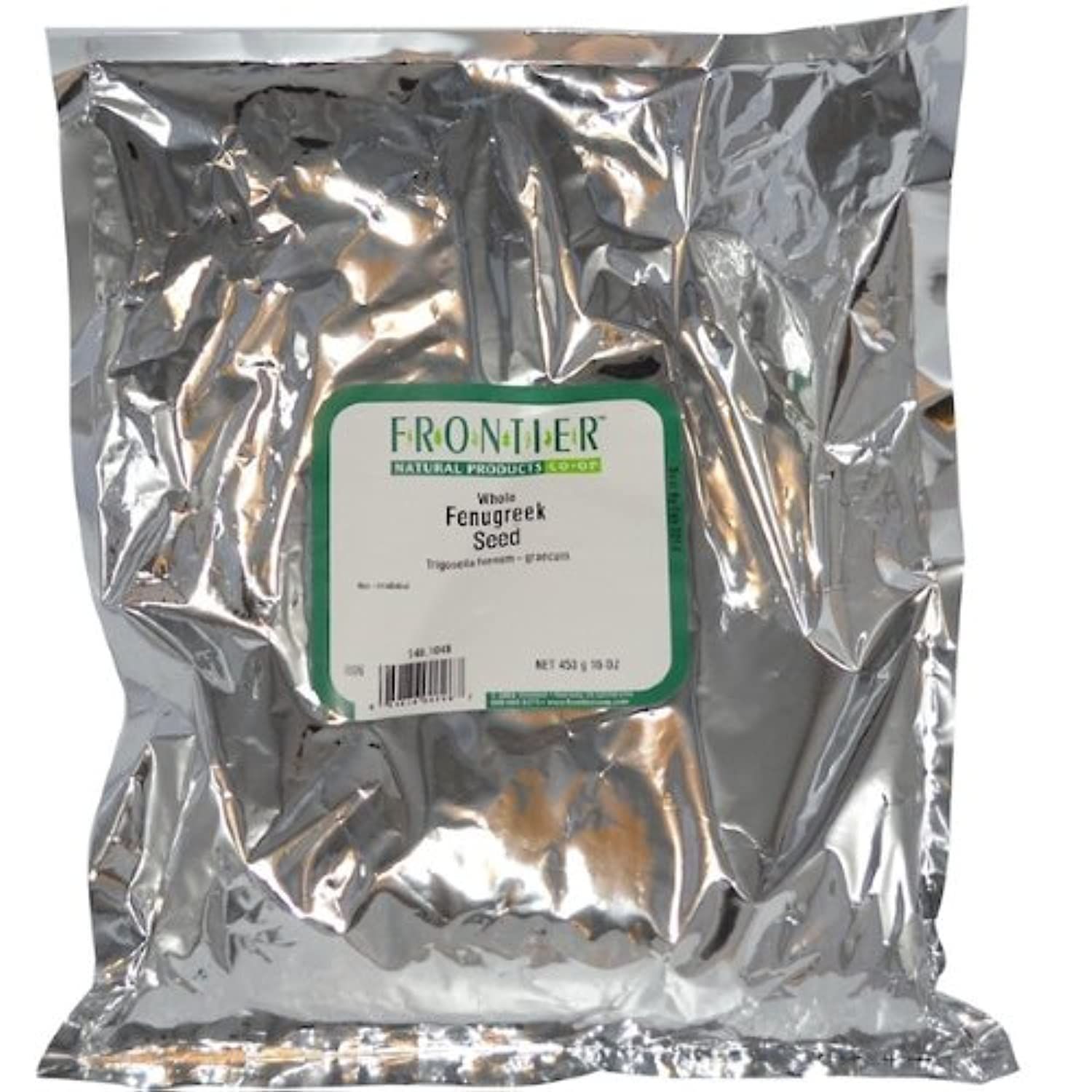 Frontier Co-op Fenugreek Seed Whole, Kosher | 1 lb. Bulk Bag | Trigonella foenum-graecum L.