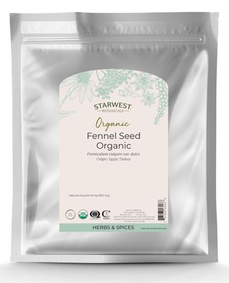 Starwest Botanicals Organic Fennel Seeds, 1 Pound