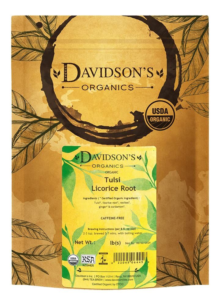 Davidson&#39;s Organics, Tulsi Licorice Root, Loose Leaf Tea, 16-Ounce Bag