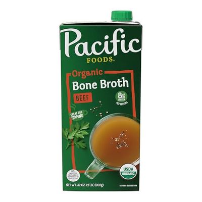 Pacific Foods Organic Beef Bone Broth, 32 oz Carton