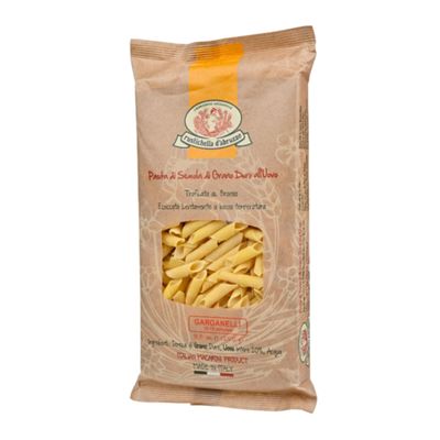 Rustichella d&#39;Abruzzo Egg Garganelli - 250g Authentic Emilia-Romagna Pasta - Egg Pasta with Ridged Surface - Perfect for Capturing Sauces