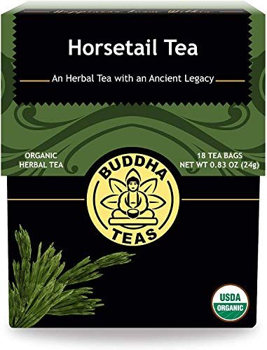 Buddha Teas - Horsetail - Organic Herbal Tea - For Cognitive Balance &amp; Overall Health - With Antioxidants, B Vitamins &amp; Silica - Caffeine Free - 100% Kosher &amp; Non-GMO - 18 Tea Bags (Pack of 1)