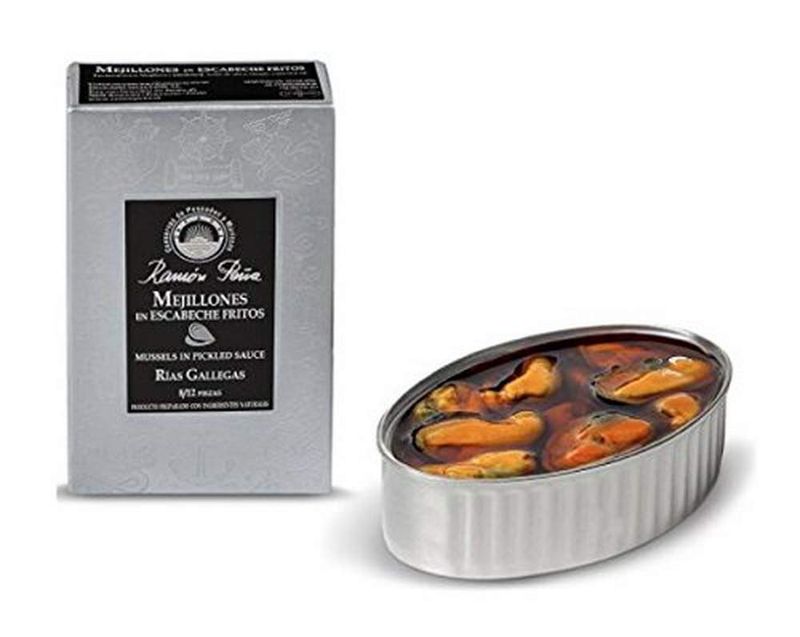 Ramon Pena. Mussels in Pickeld Sauce. 110g (3.9oz). Pack of 12